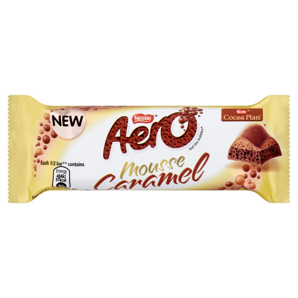 Aero Mousse Caramel Chocolate Bar 34g