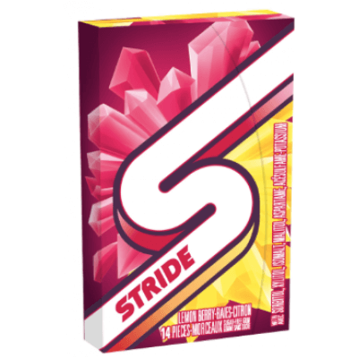 Stride Lemonberry Sugar Free Chewing Gum