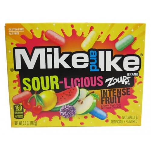 Mike &amp;amp; Ike Sour-Licious Zours 102g