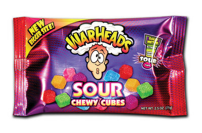 Warheads Sour Chewy Cubes 70gram
