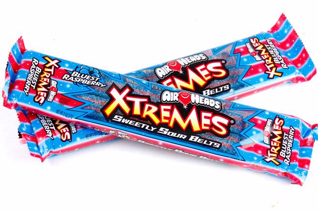 Airheads Xtreme Sweetly Sour Belts Blue Raspberry