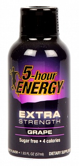 5­-Hour Energy Extra Strength Grape