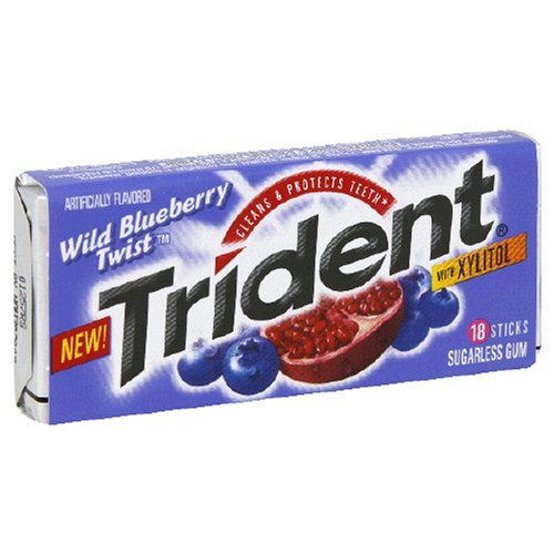Trident Wild Blueberry Twist Flavour Gum